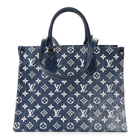 louis vuitton onthego mm denim